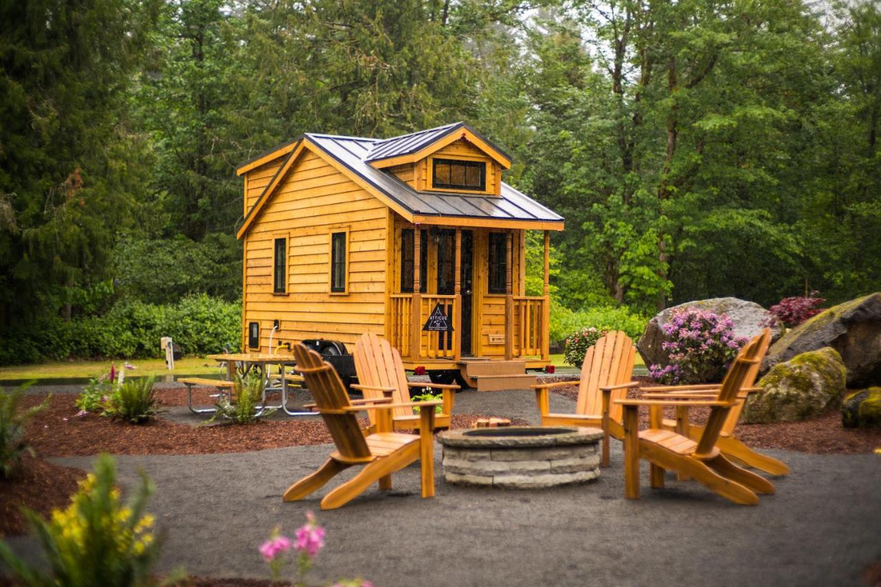 Mount Hood Village Atticus Tiny House 8 Welches Exteriör bild